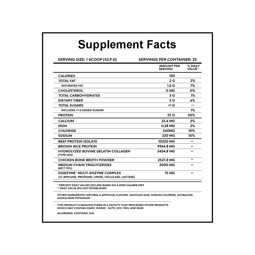 ISO Food (Whole Food Protein, Lactose Free)