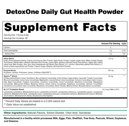 DetoxOne Daily Gut Health Powder