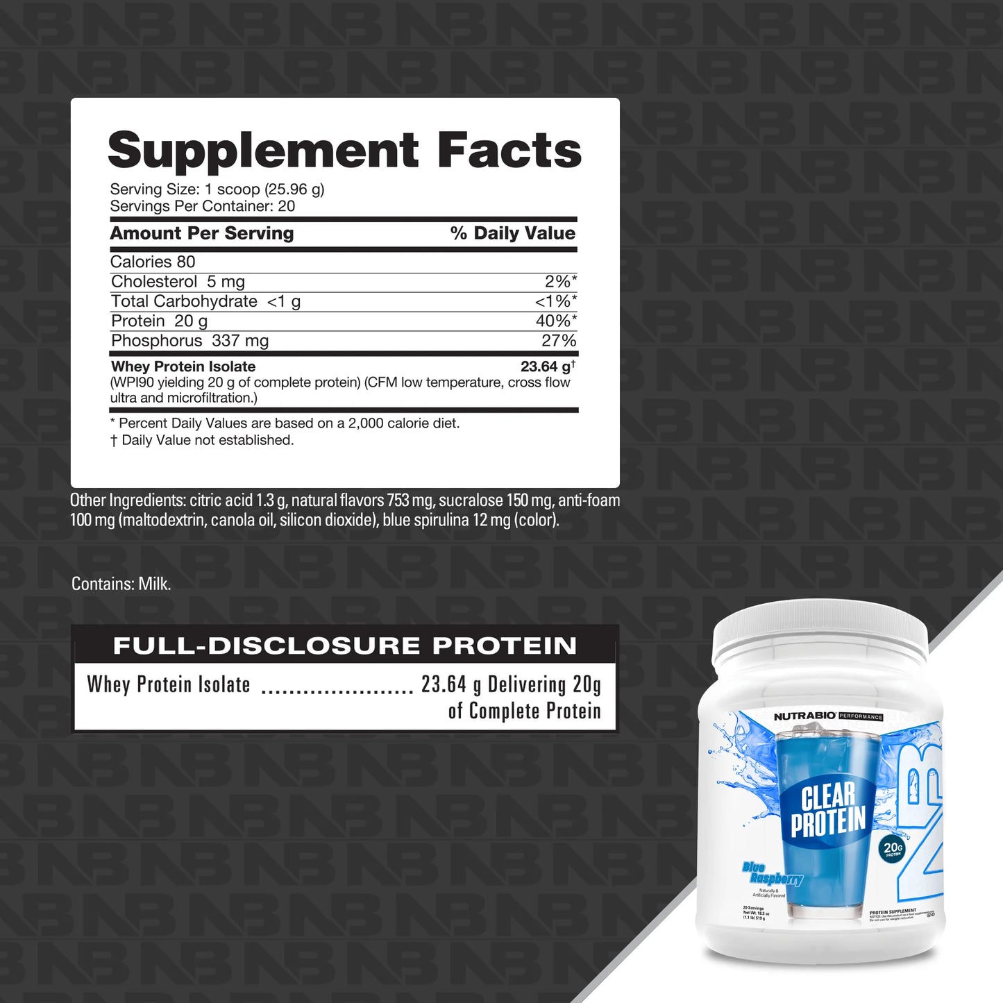 Clear Whey Protein Isolate Powder