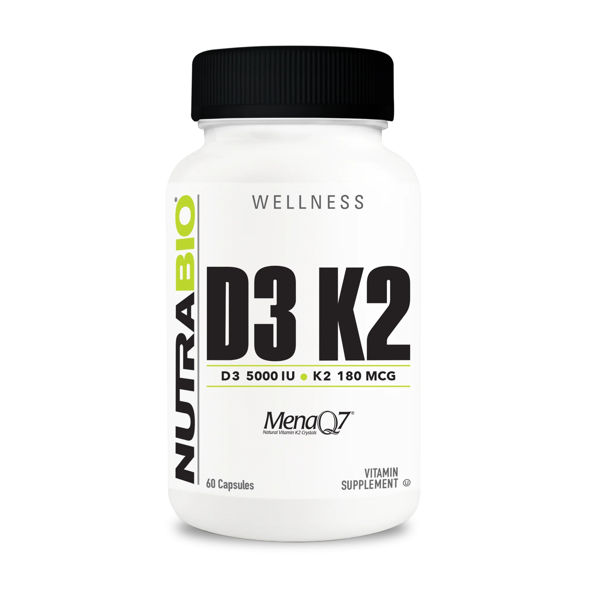 Vitamin D3 K2 (5000 IU D3, 180 MCG K2)