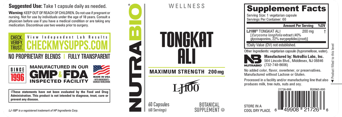 Tongkat Ali LJ100 (200mg)