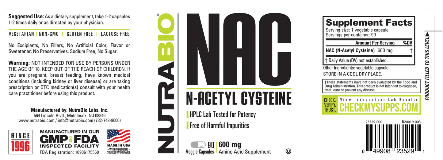 NAC (N-Acetyl-Cysteine) (600 mg)