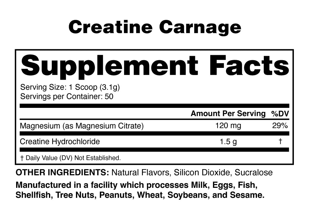 Creatine Carnage