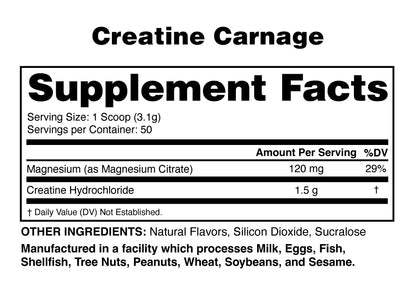 Creatine Carnage