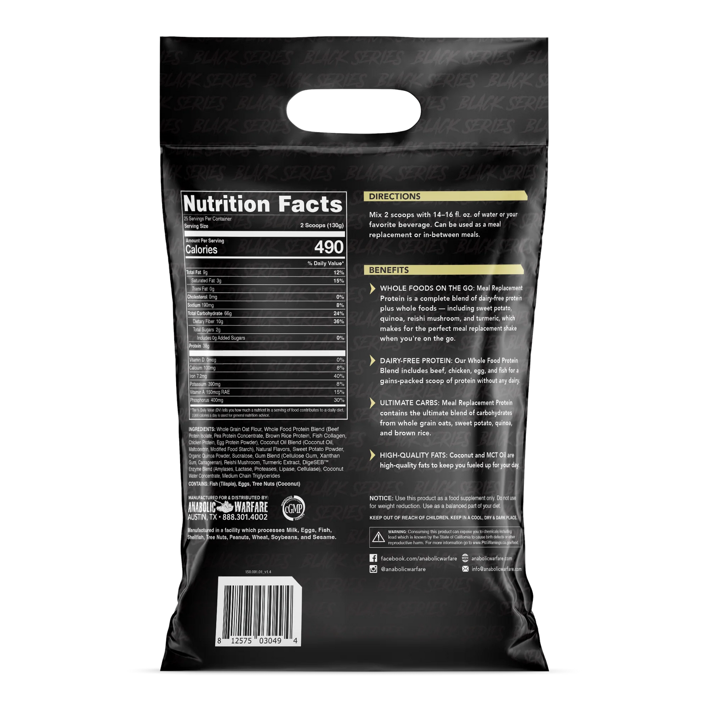 Meal Replacement Protein - ANABOLIC WARFARE