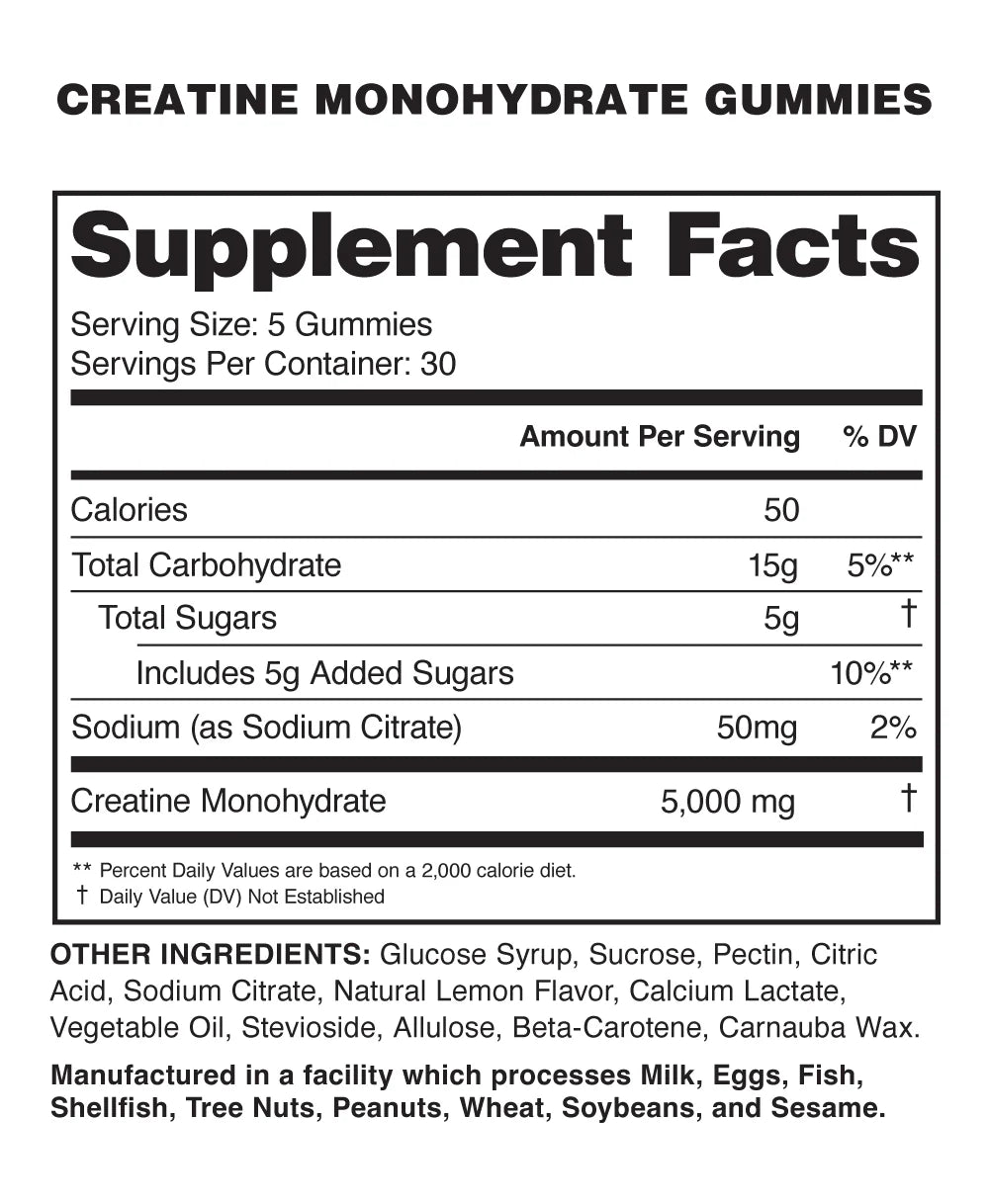 Creatine Monohydrate Gummies