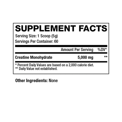 Creatine Monohydrate (60 Servings)