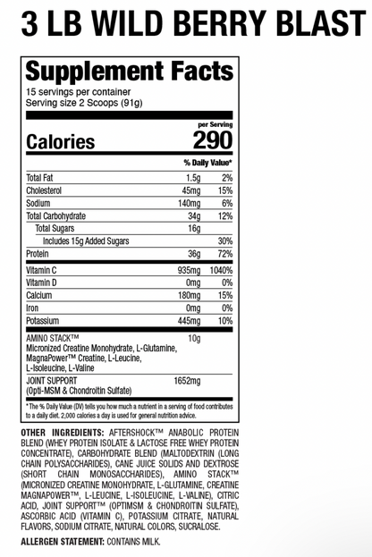 AFTERSHOCK™ - NEW IMPROVED FORMULA