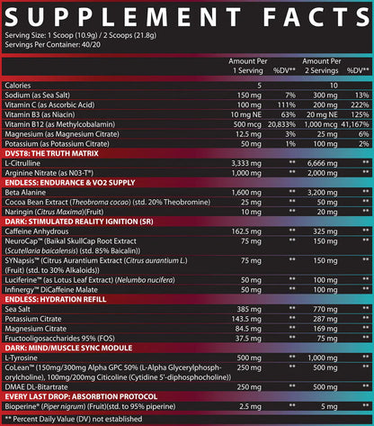 DVST8 Dark Pre-Workout