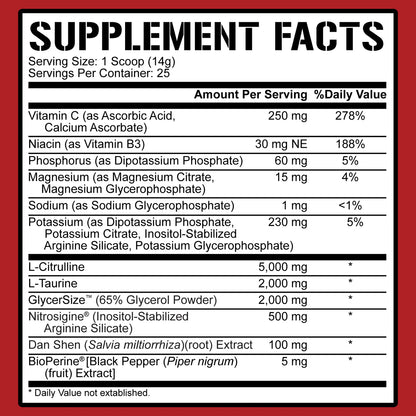 FULL AS F*CK NITRIC OXIDE BOOSTER & NON-STIM PRE-WORKOUT