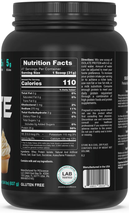 ISOLATE Protein 100% Whey Protein Isolate by PEScience