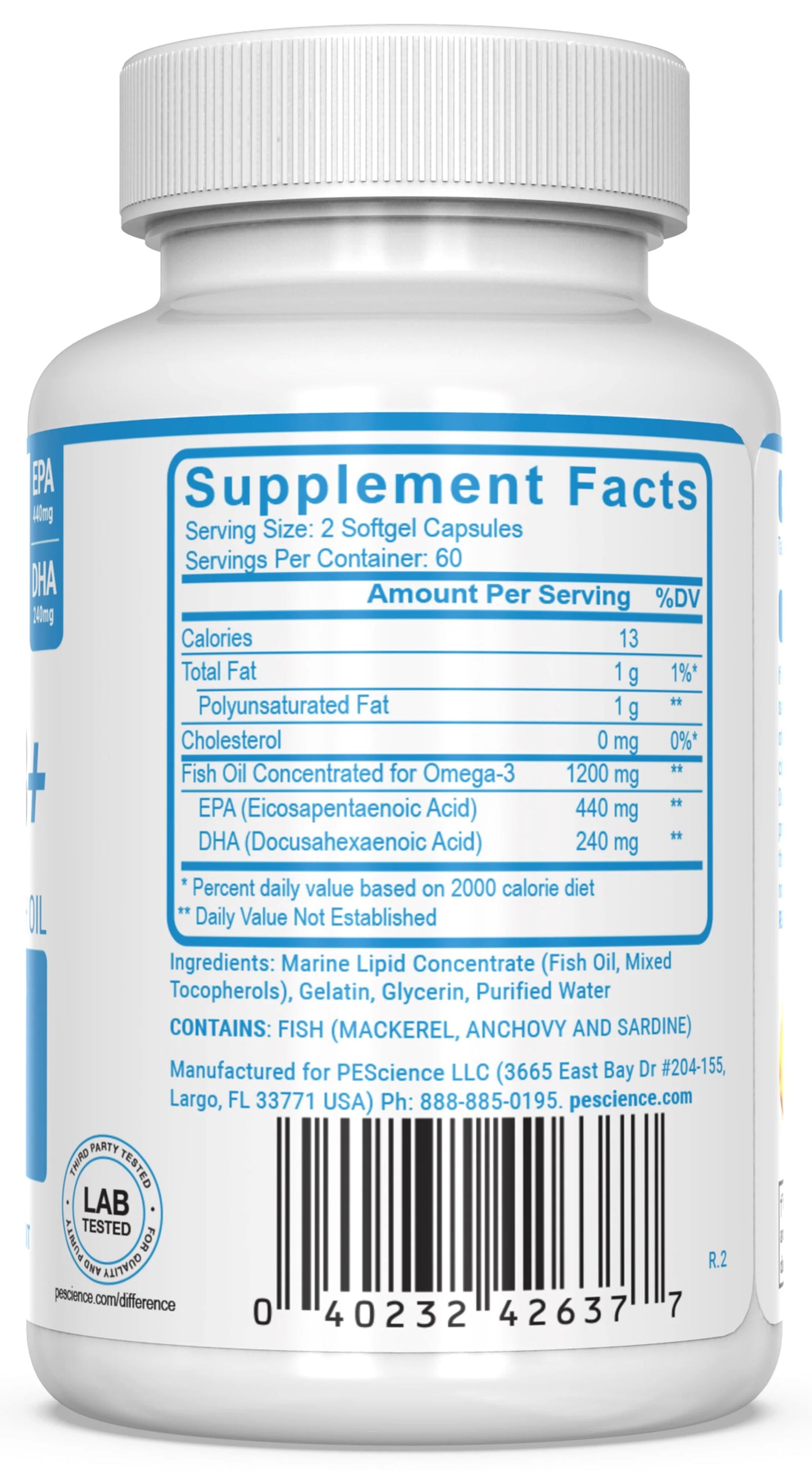 Omega-3+ EPA & DHA (120 Softgels)