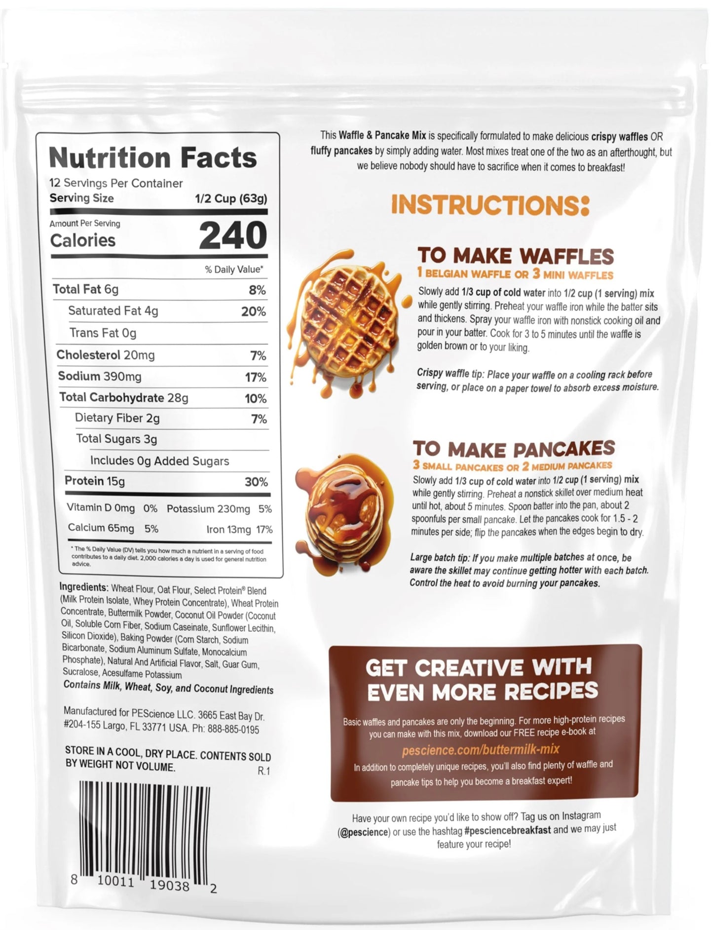 Protein Waffle/Pancake Mix